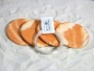 4x Pflanzplatten mamoriert terra-weiß ca.5,5cm mit Befestigung