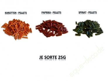 3 x 25g Garnelenfutter Sortiment5 Sticks Schnecken und Krebse