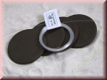 4x Pflanzplatten schwarz ca. 5,5cm mit Befestigung