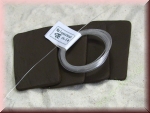 4x Pflanzplatten schwarz ca. 6x4cm mit Befestigung