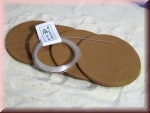 4x Pflanzplatten braun ca. 6,5cm mit Befestigung
