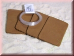 4x Pflanzplatten braun ca. 7x4,5cm mit Befestigung